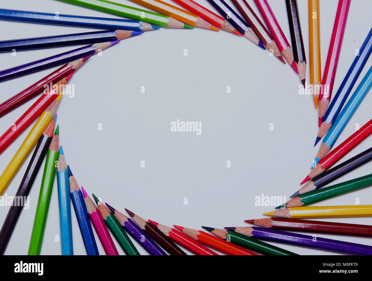 color pencil isolated on white Stock Photo - Alamy
