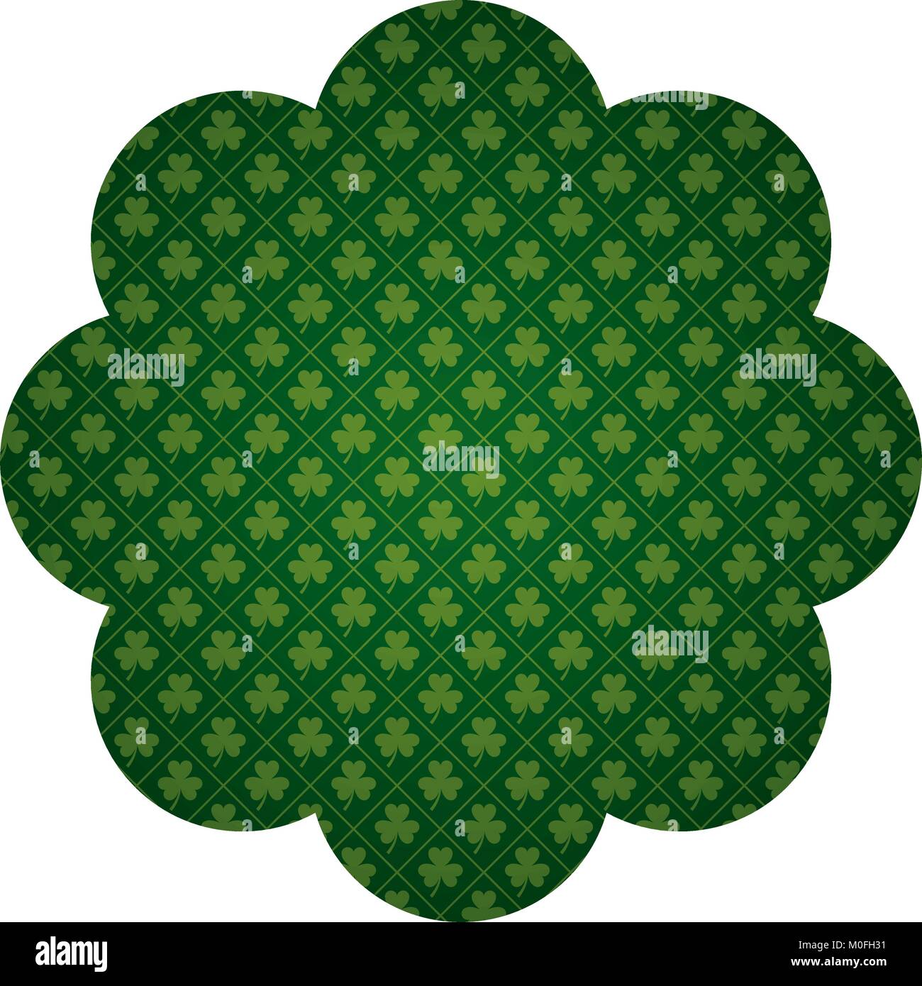 pattern shape label star st patrick day clover Stock Vector Image & Art ...