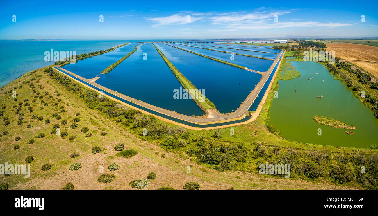 Water treatment plant, Melbourne Australia Stock Photo Alamy