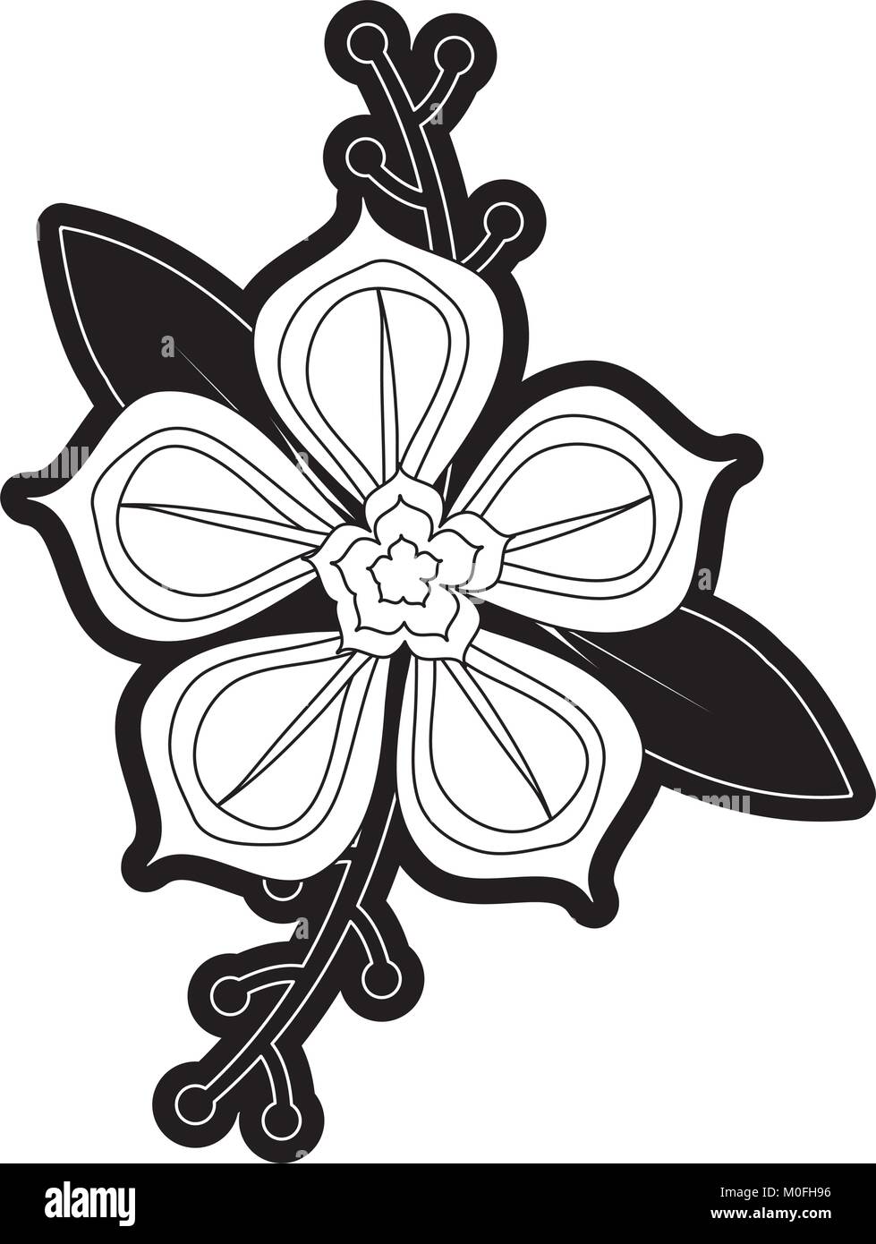 flower design vector illustration Stock Vector Image & Art - Alamy