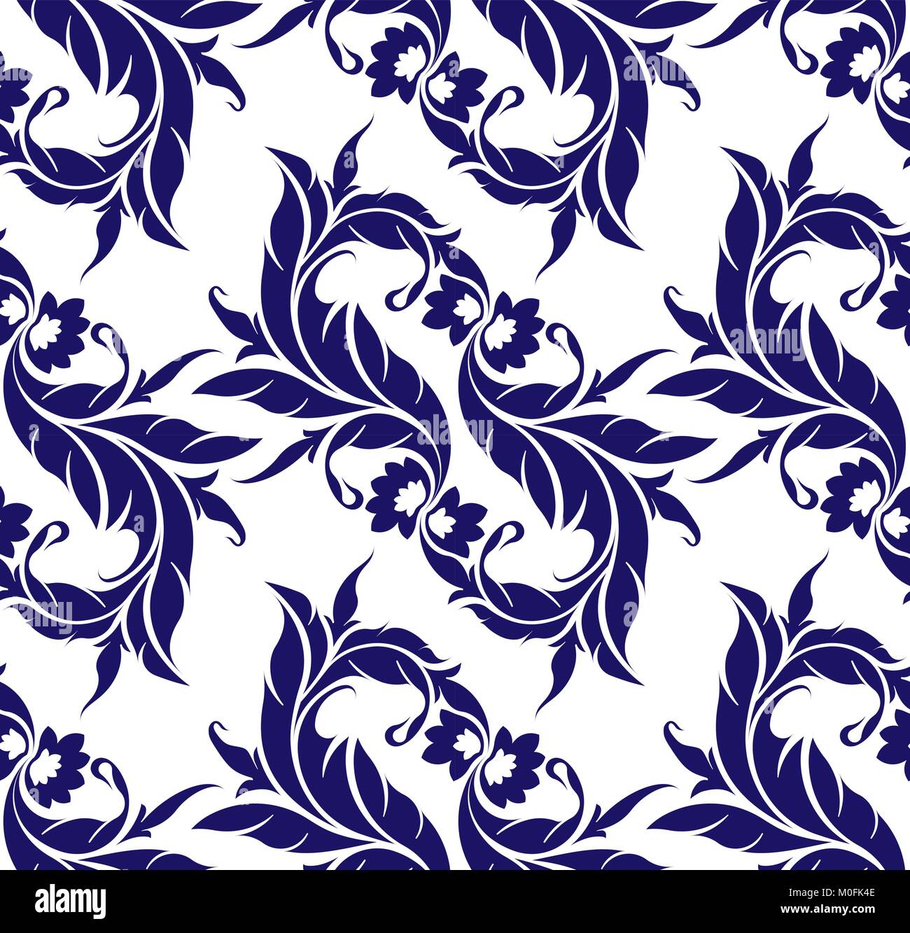 Vector seamless floral pattern Stock Vector Image & Art - Alamy