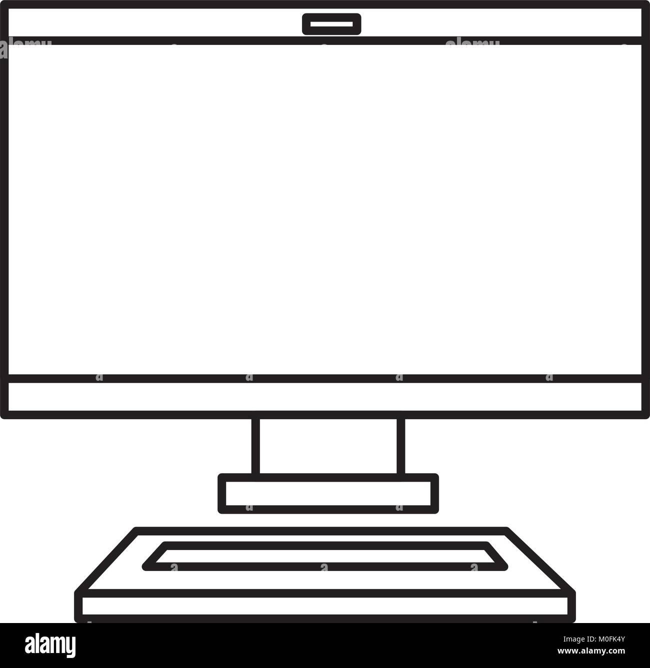 computer desktop isolated icon vector illustration design Stock Vector ...