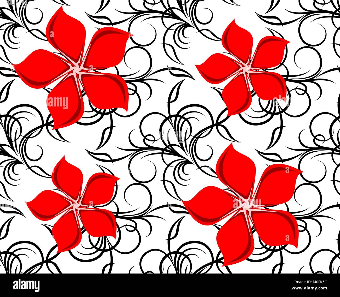 Seamless floral background Stock Vector Image & Art - Alamy