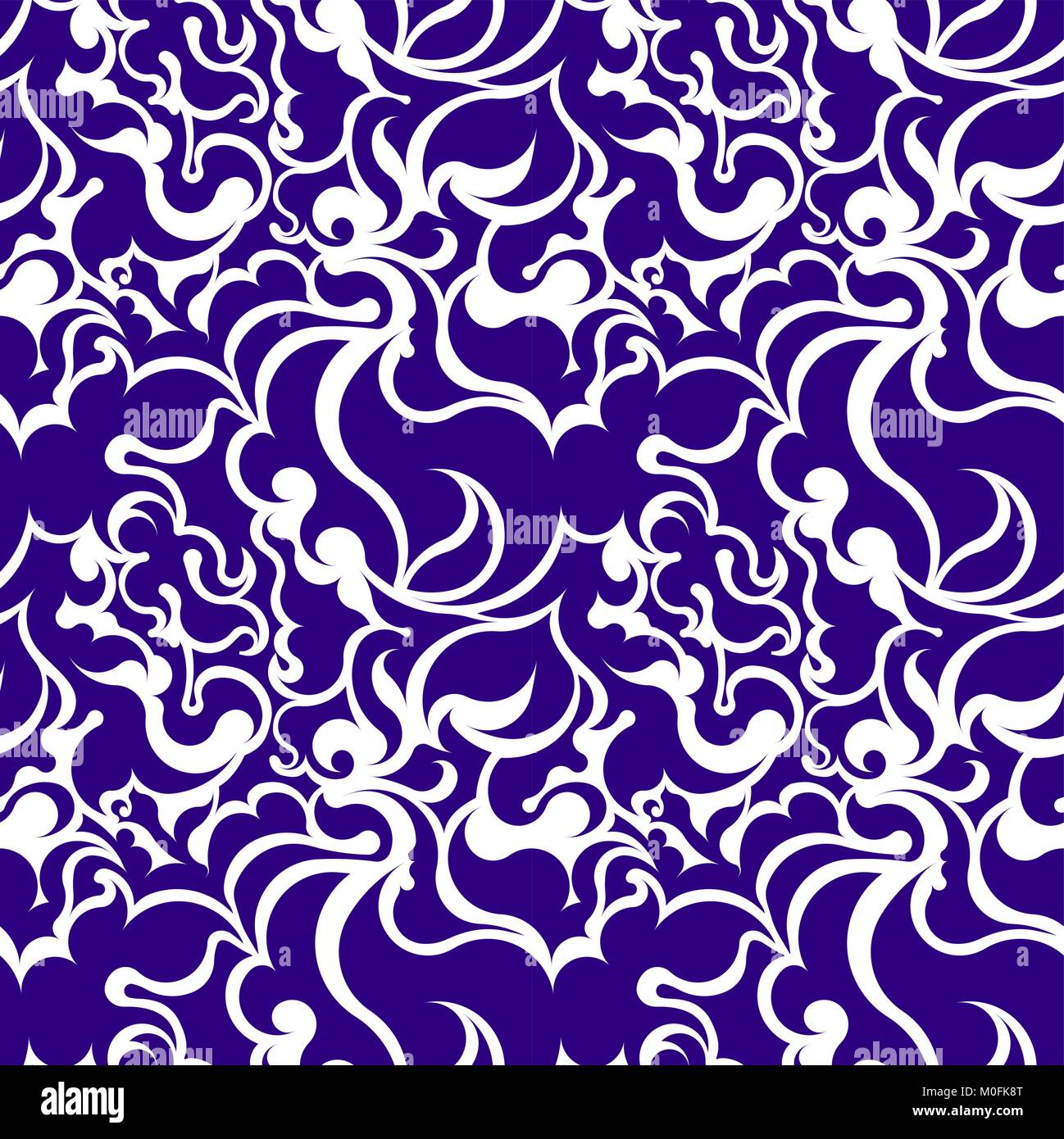 Vector seamless floral pattern Stock Vector Image & Art - Alamy