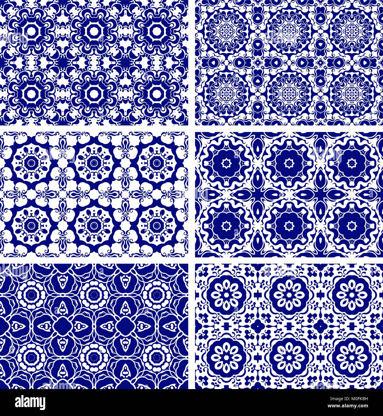 Set of 6 seamless patterns Stock Vector Image & Art - Alamy