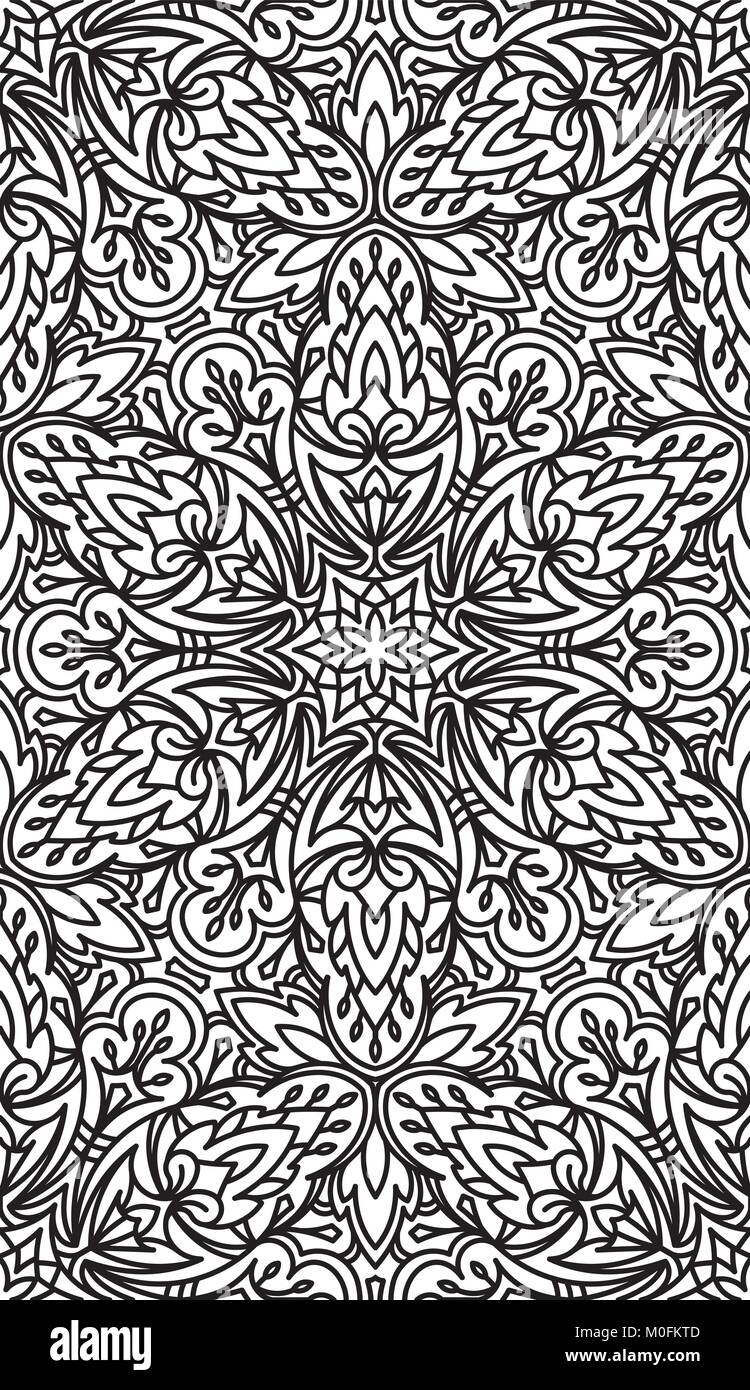 Seamless Abstract Tribal Pattern. Hand Drawn Ethnic Texture. Vector ...