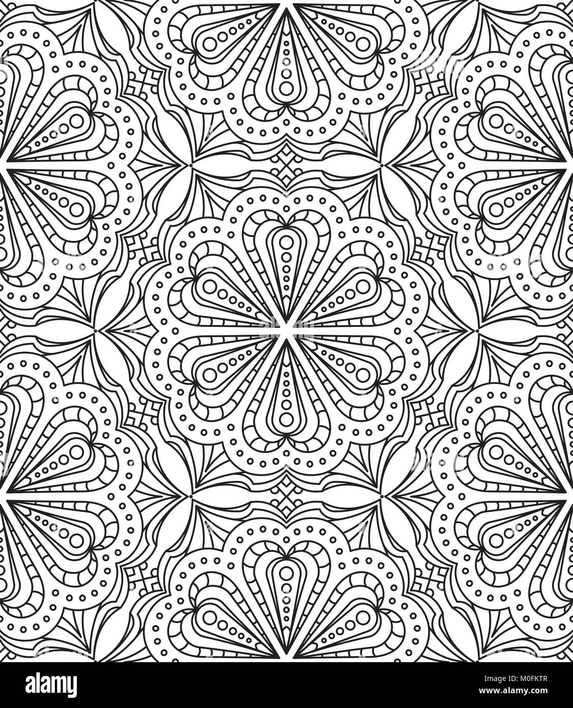 Seamless Abstract Tribal Pattern. Hand Drawn Ethnic Texture. Vector ...