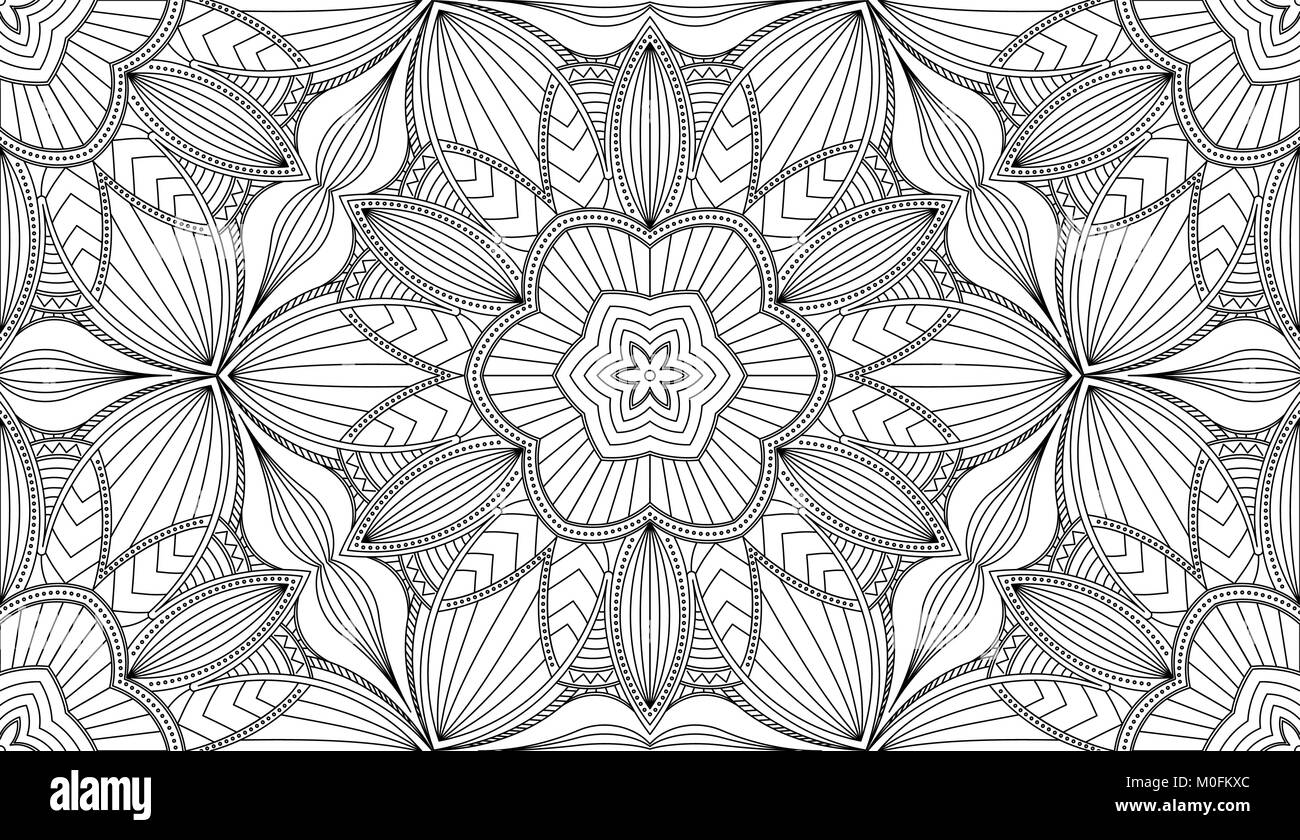 Seamless Abstract Tribal Pattern. Hand Drawn Ethnic Texture. Vector ...
