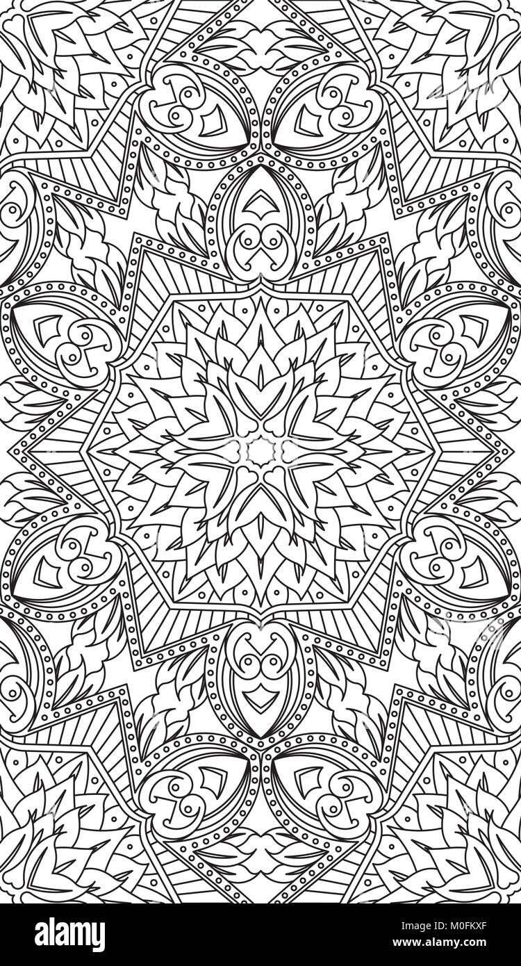 Seamless Abstract Tribal Pattern. Hand Drawn Ethnic Texture. Vector ...