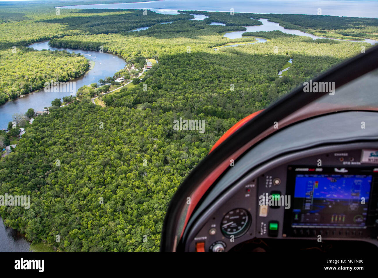 Shots of the stunning Florida coast and waterways for the cockpit of a