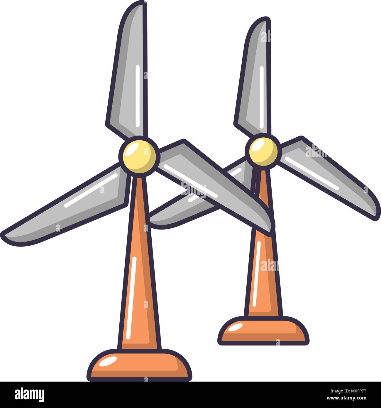 Wind station icon, cartoon style Stock Vector Image & Art - Alamy