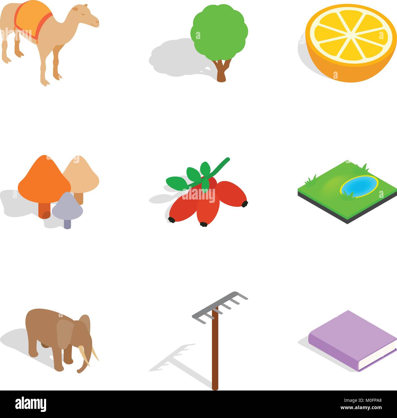 Animate icons set, isometric style Stock Vector Image & Art - Alamy