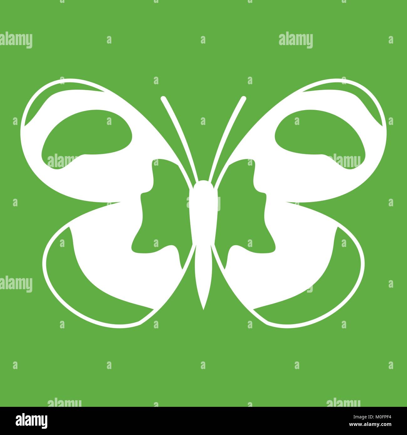 Spotted butterfly icon green Stock Vector Image & Art - Alamy