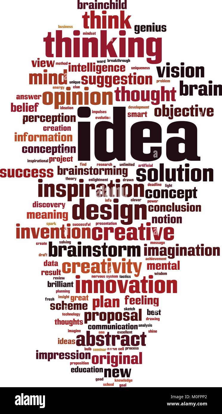 Idea word cloud concept. Vector illustration Stock Vector Image & Art ...