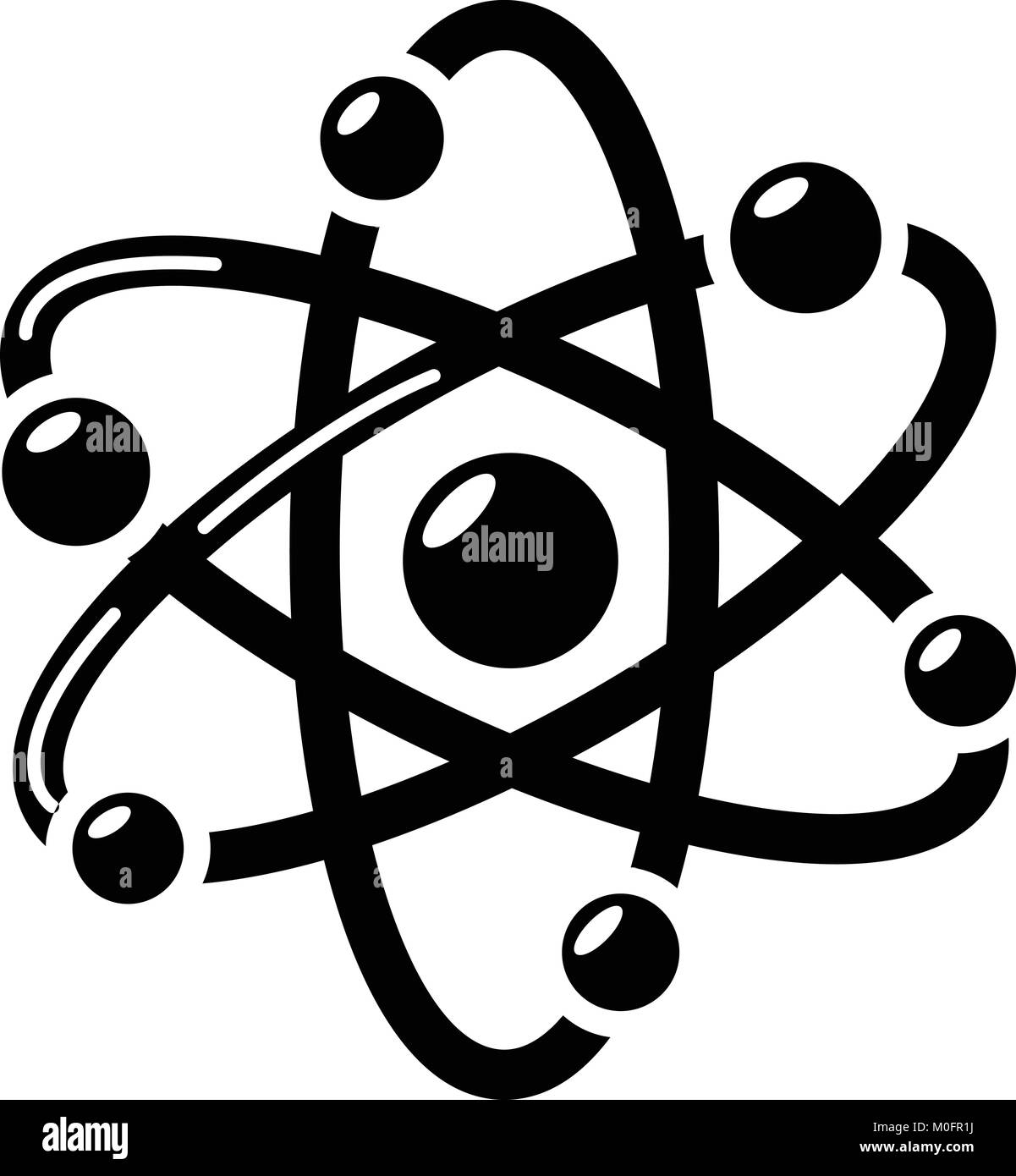 Atom icon, simple style Stock Vector Image & Art - Alamy