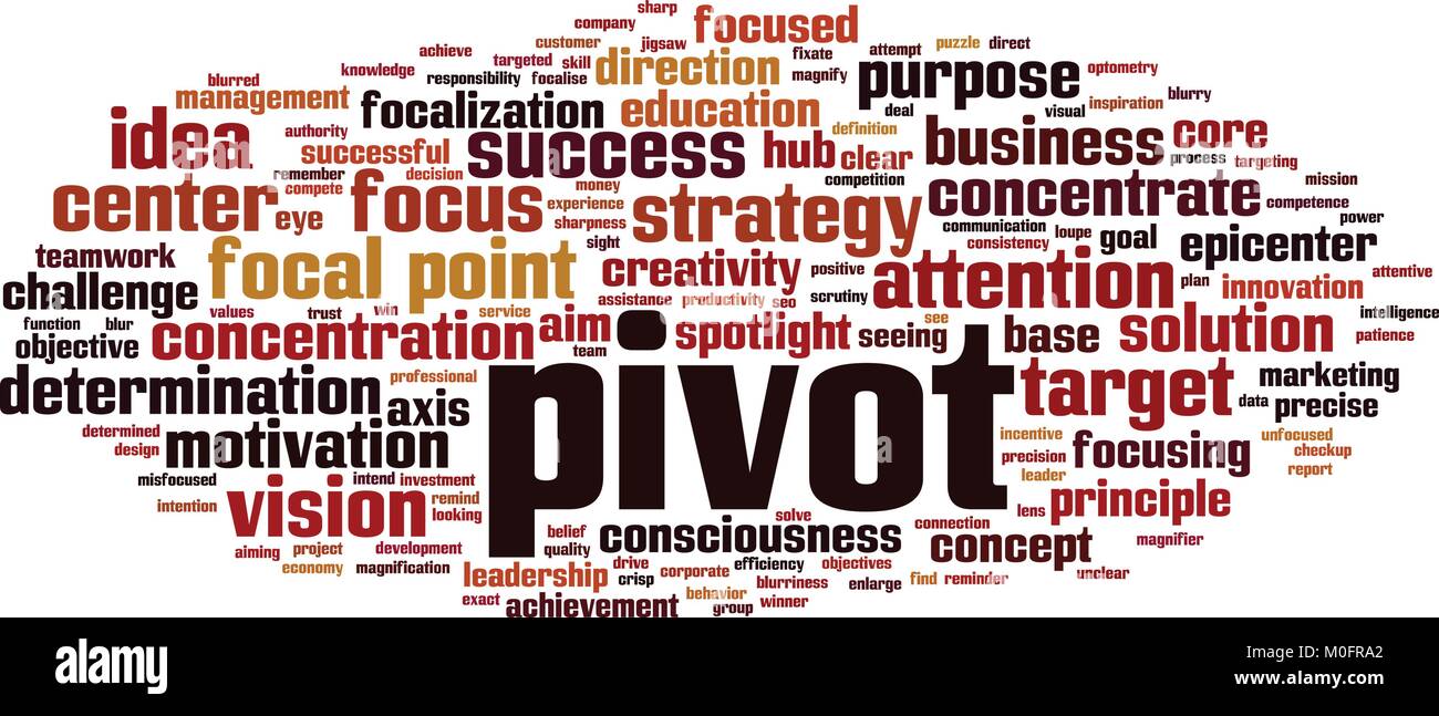 Pivot word cloud concept. Vector illustration Stock Vector Image & Art