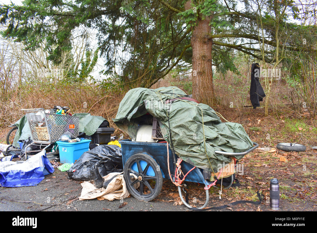 Shopping cart homeless hires stock photography and images Alamy