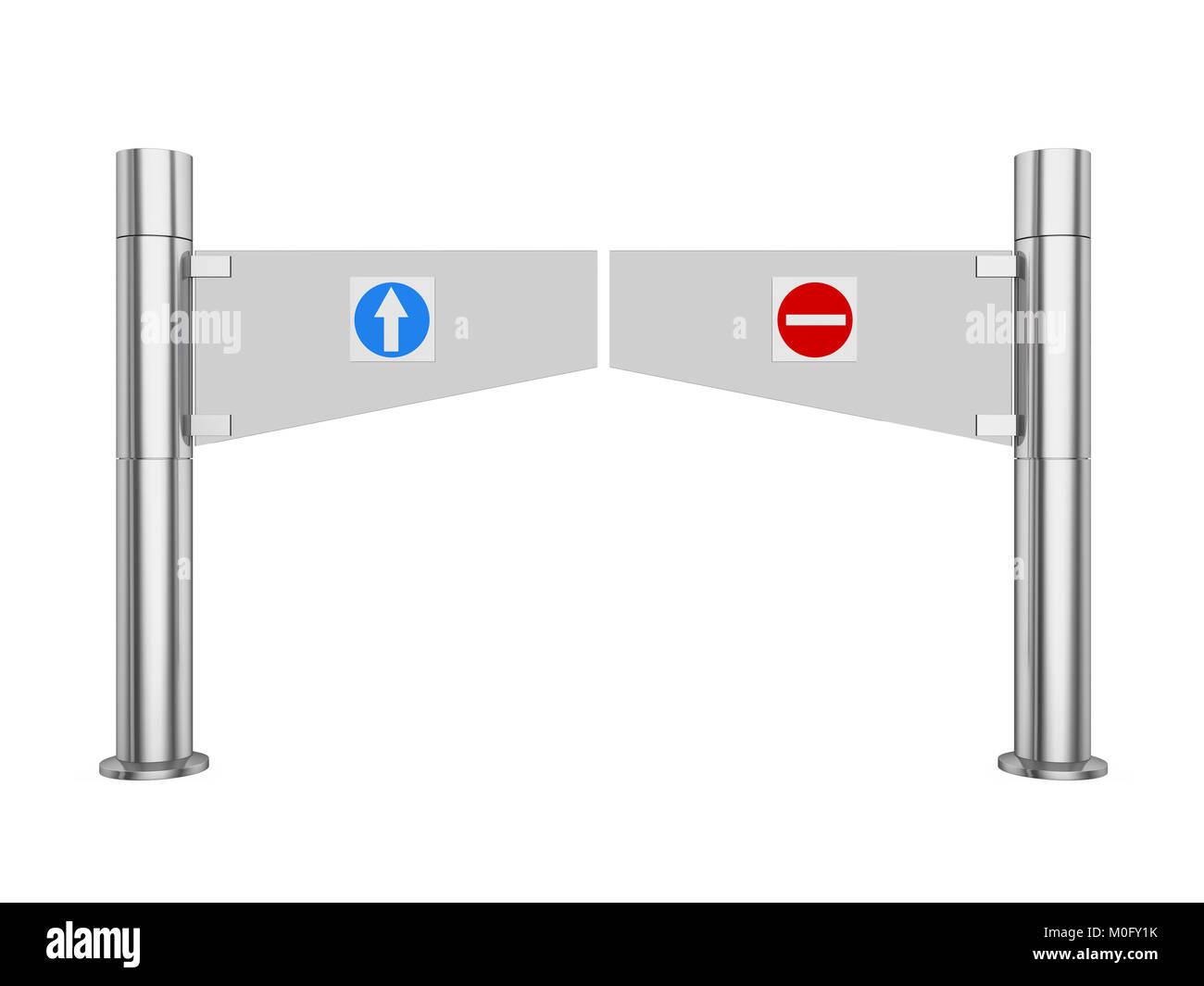 Automatic barrier stop sign hi-res stock photography and images - Alamy