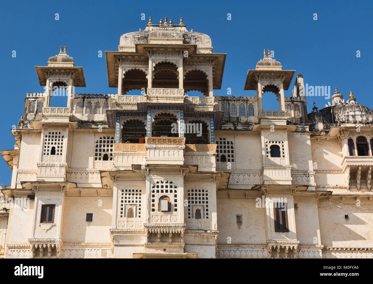 The amazing City Palace, Udaipur, Rajasthan, India Stock Photo