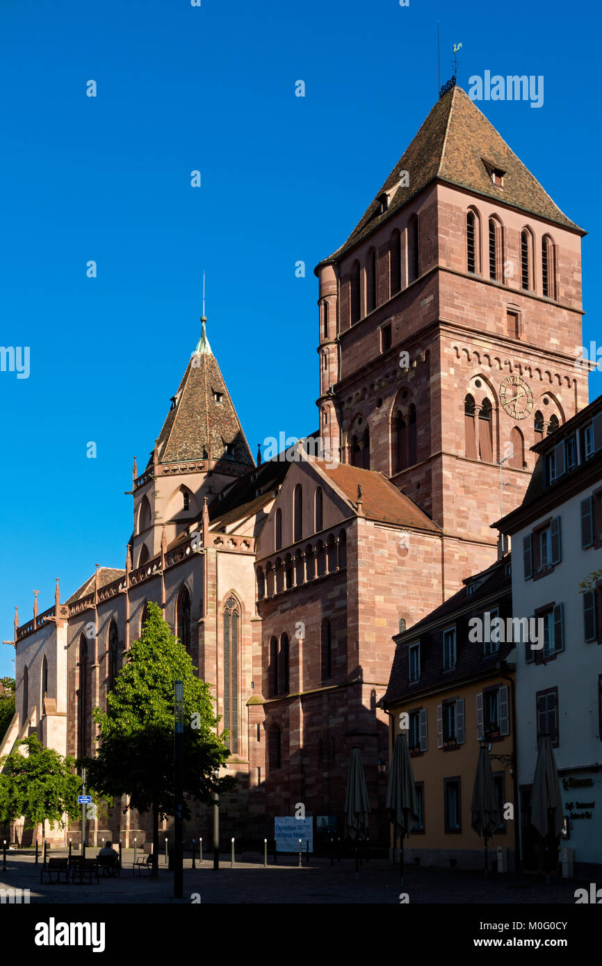 The church Saint Thomas, Strasbourg,Bas Rhin,Alsace, France Stock Photo