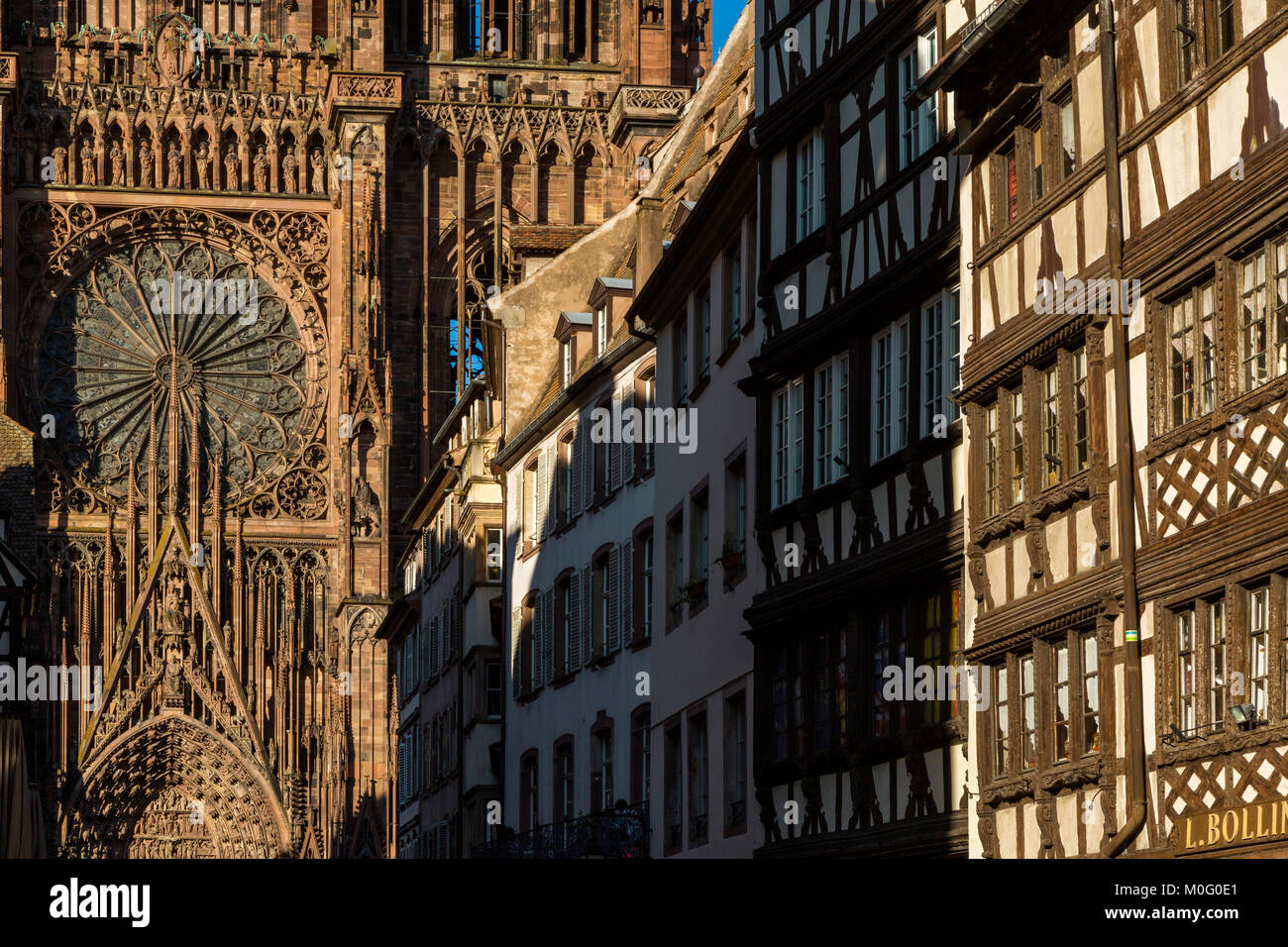 Cathedral Notre Dame, Strasbourg, Bas Rhin,Alsace, France Stock Photo