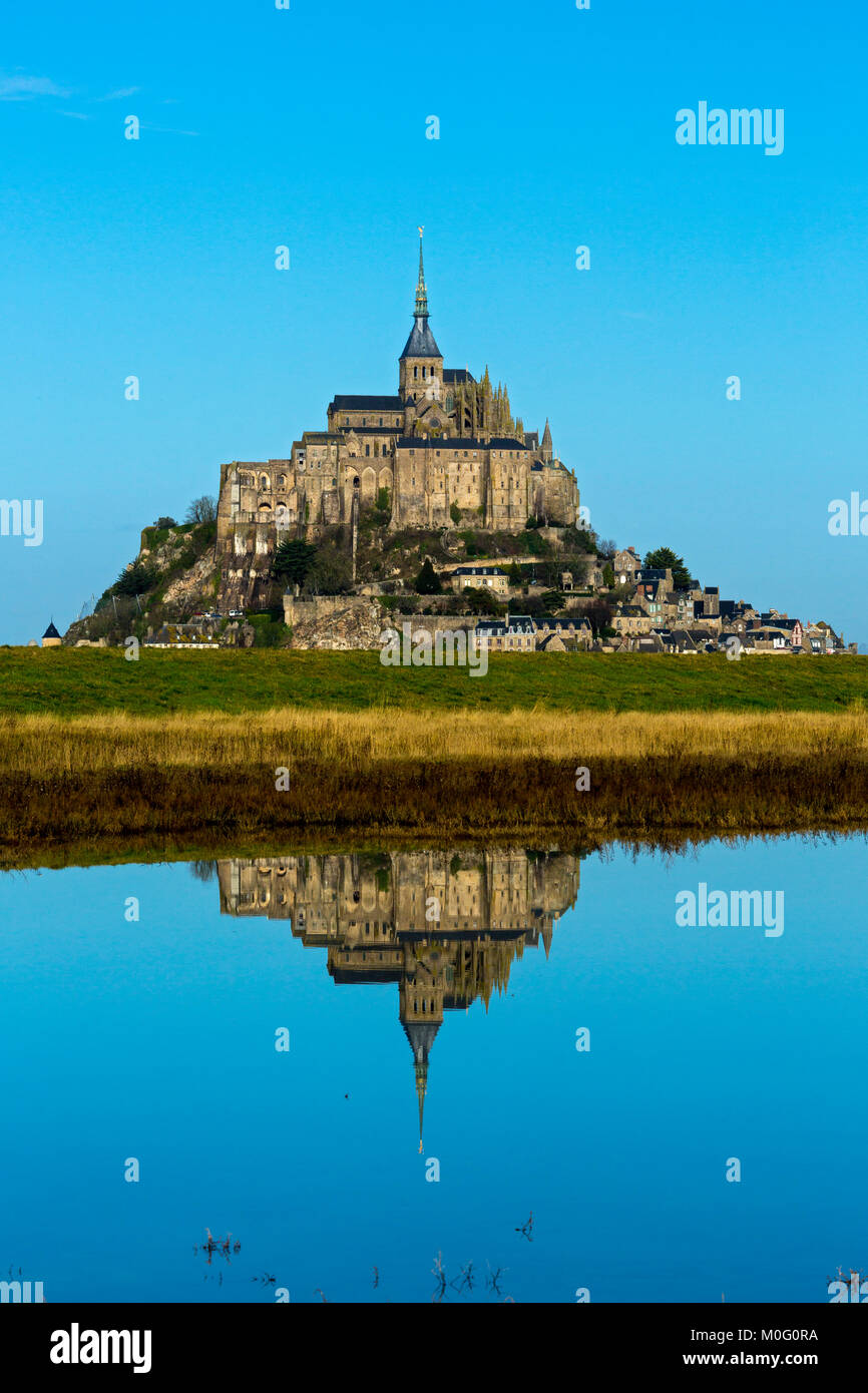 Mont Saint Michel, Manche, Normandy, France Stock Photo