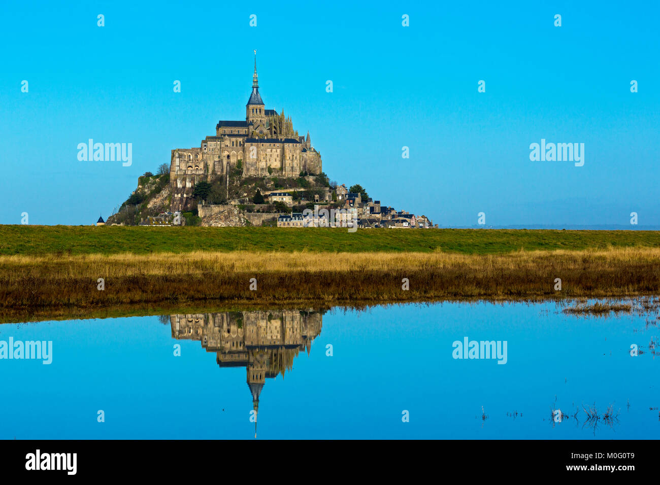 Mont Saint Michel, Manche, Normandy, France Stock Photo