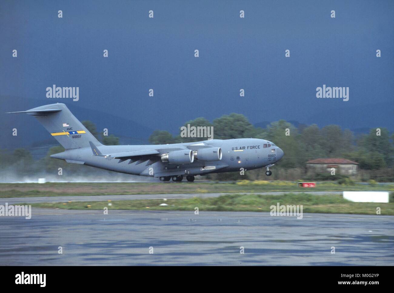 transport aircraft C  17 of the US Air Force Stock Photo