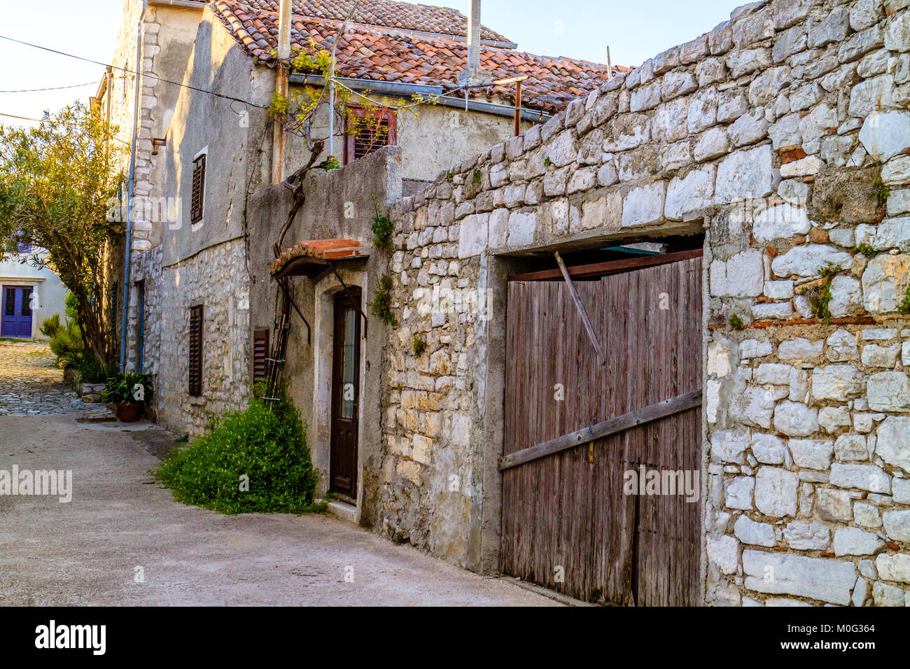 Rural house in a village in Croatia. May 2017 Stock Photo - Alamy