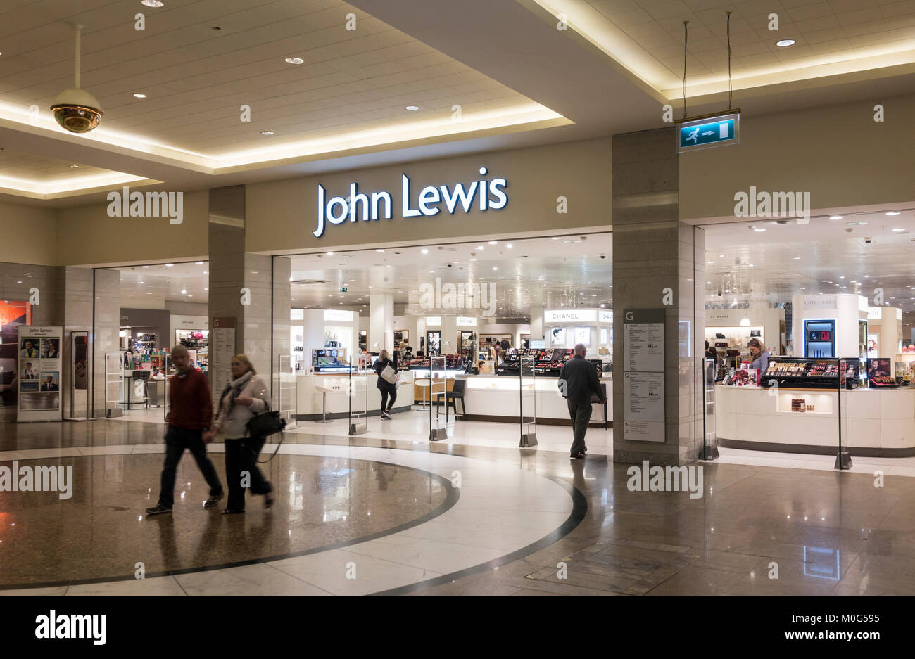 John lewis department store entrance hires stock photography and
