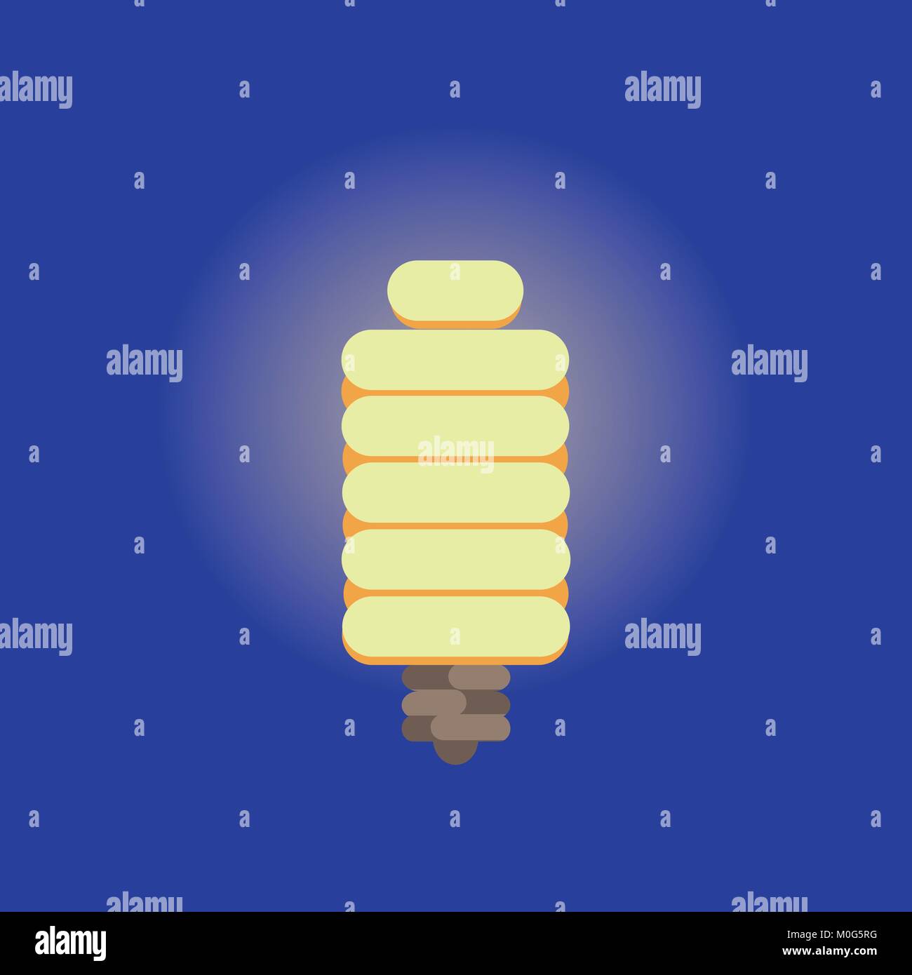 Energy saving light bulb. Flat design Stock Vector Image & Art - Alamy