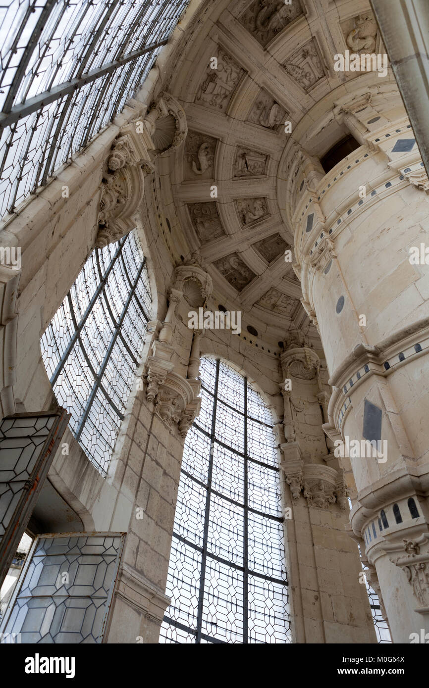 France Chambord Chateau Interior High Resolution Stock Photography and