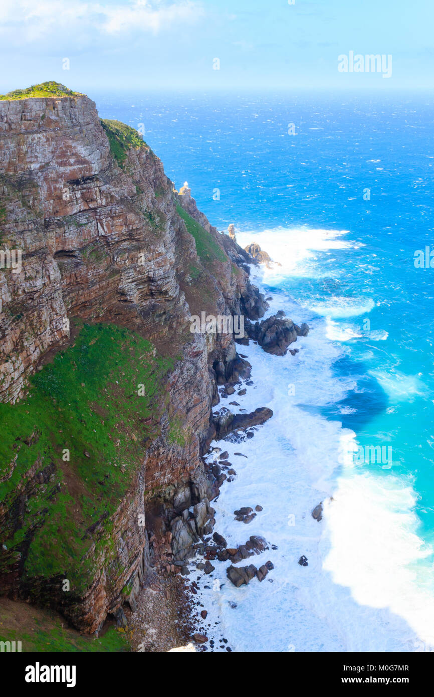 View of Cape of Good Hope South Africa. African landmark. Navigation 