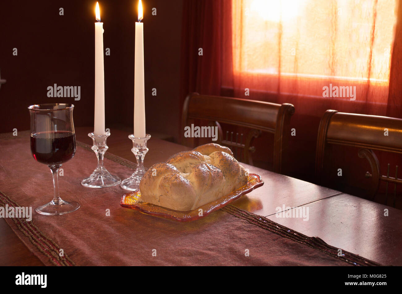 Shabbat Observance At Sundown Stock Photo Alamy