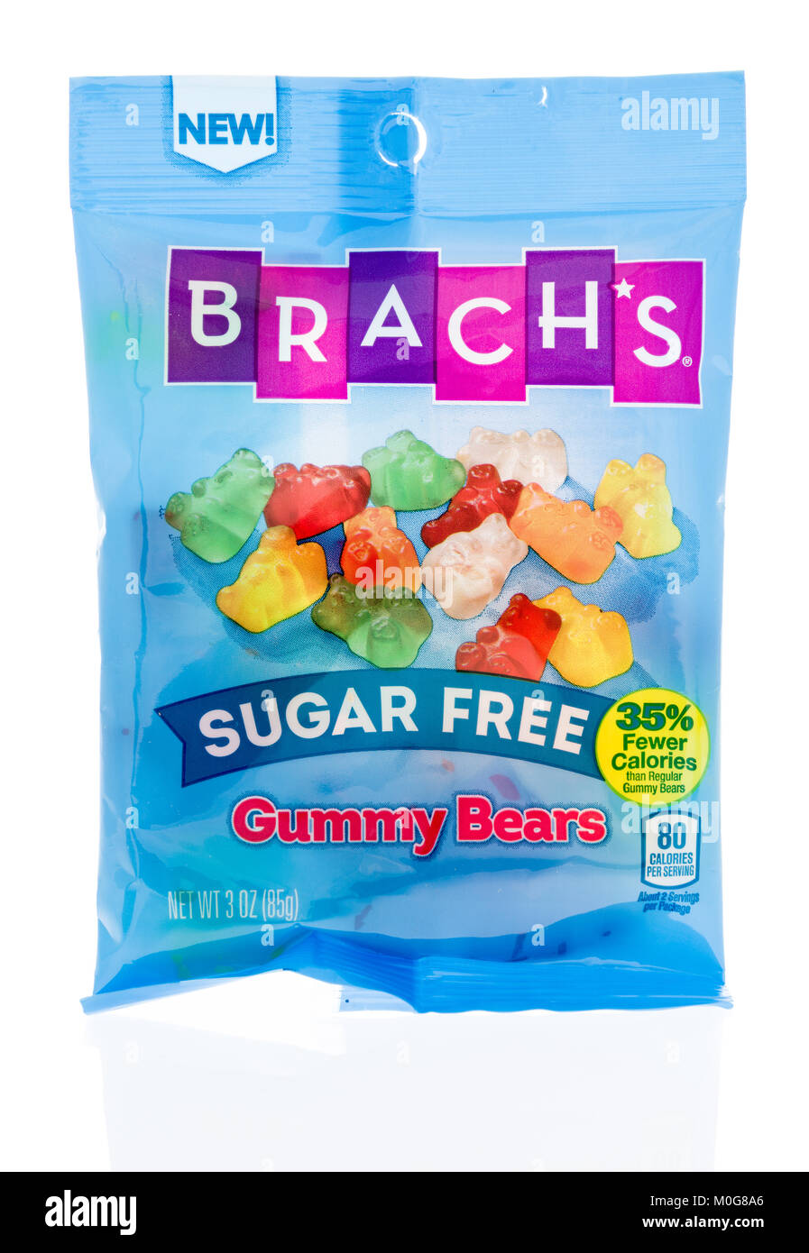 Winneconne, WI - 18 January 2018: A package of Brach's gummy bears candy on  an isolated background Stock Photo - Alamy