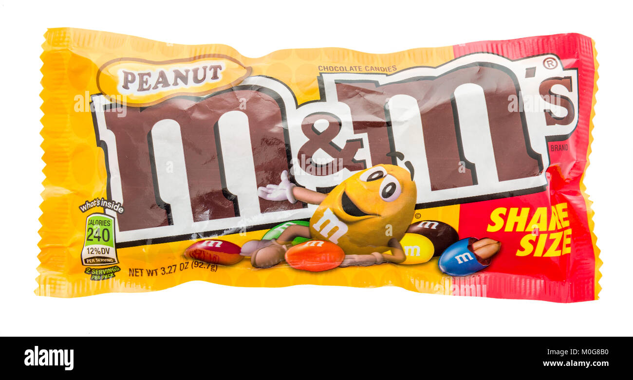 M & M Milk Chocolate Peanut 1.74oz Bag or 48 Count Box — b.a.
