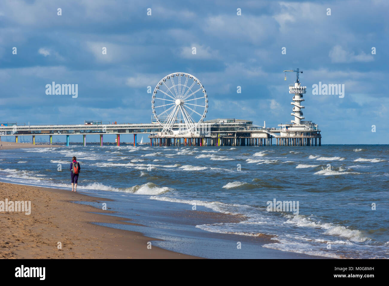 The Scheveningen Pier In The Hague. Netherlands. Stock Photo, Picture and  Royalty Free Image. Image 133169817.