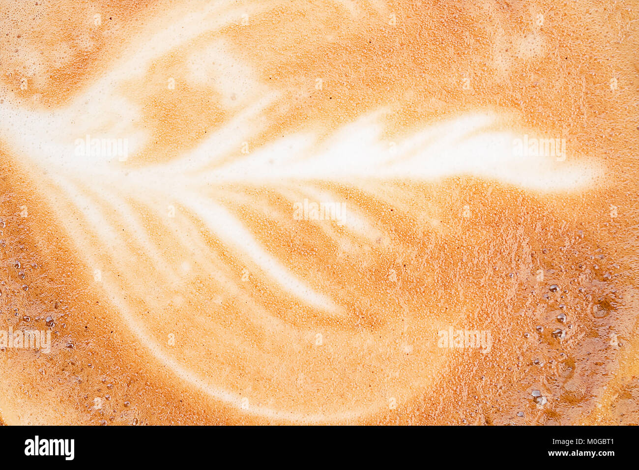 Close up of coffee latte art for background or coffee cafe menu design Stock Photo