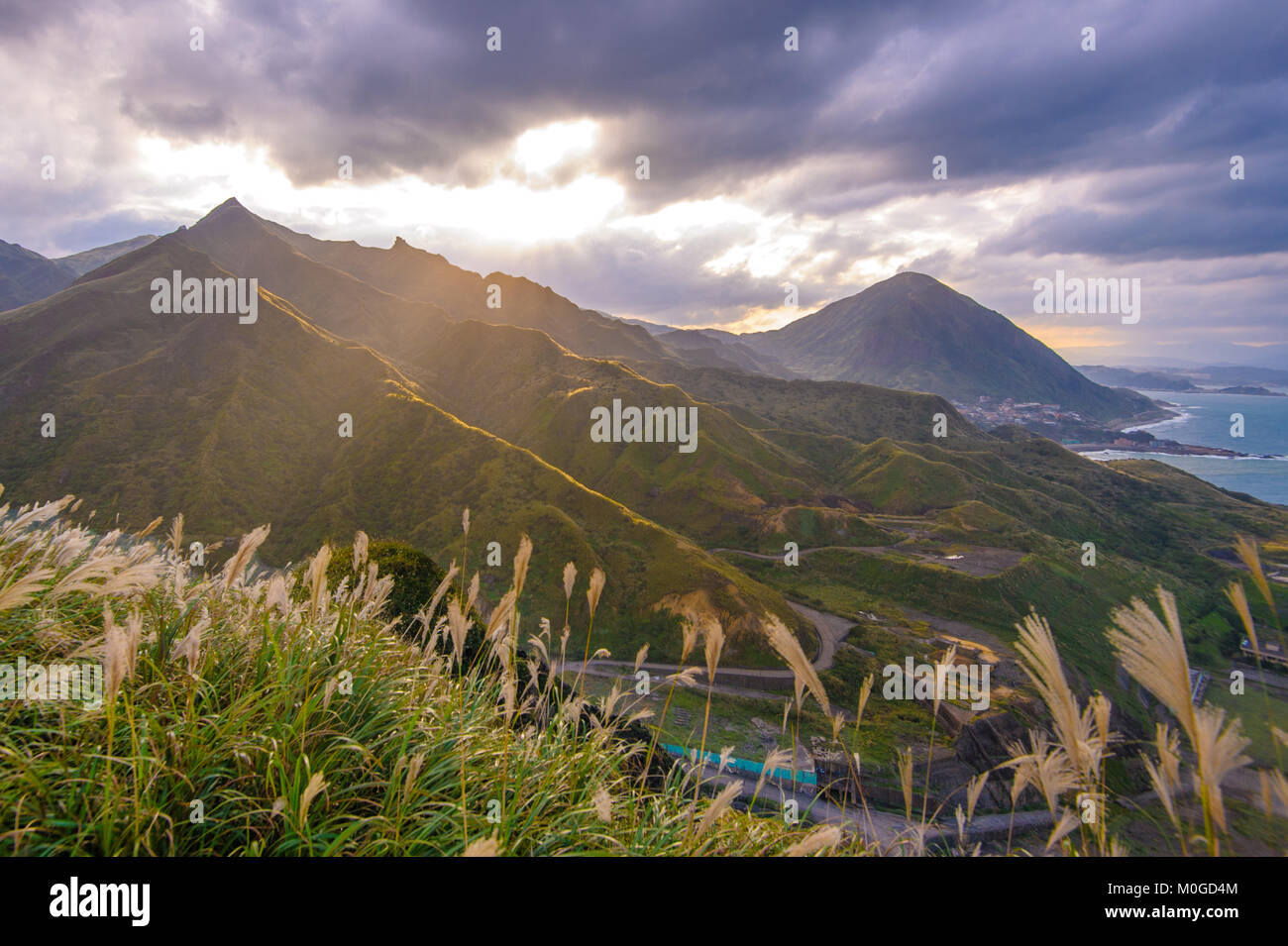 landscape of northern coast in taiwan Stock Photo