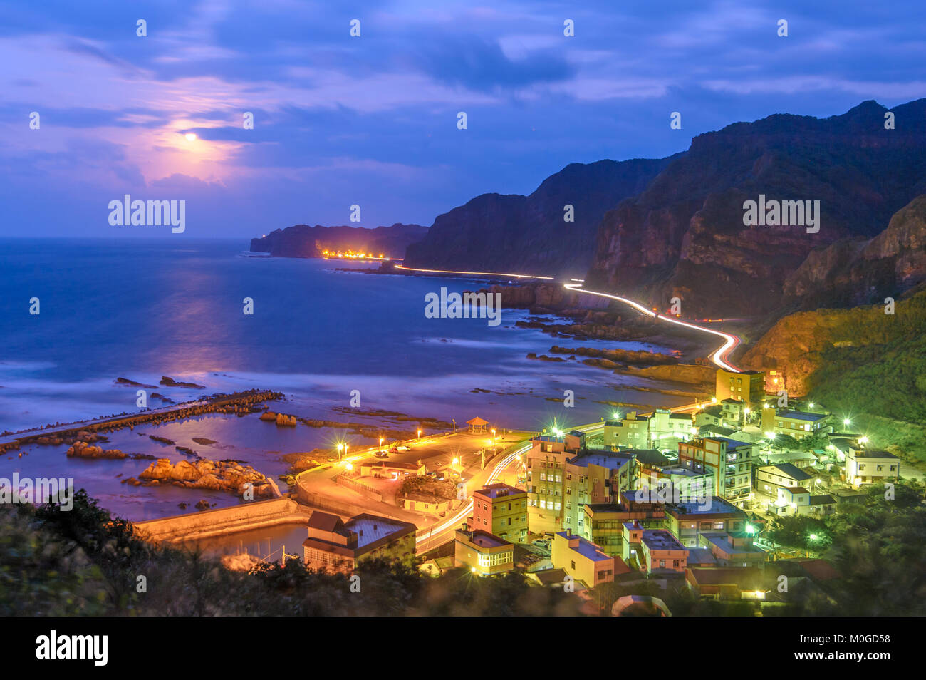 landscape of northern coast in taiwan Stock Photo