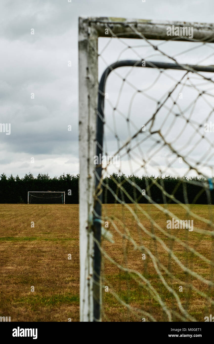 An empty football pitch. Stock Photo