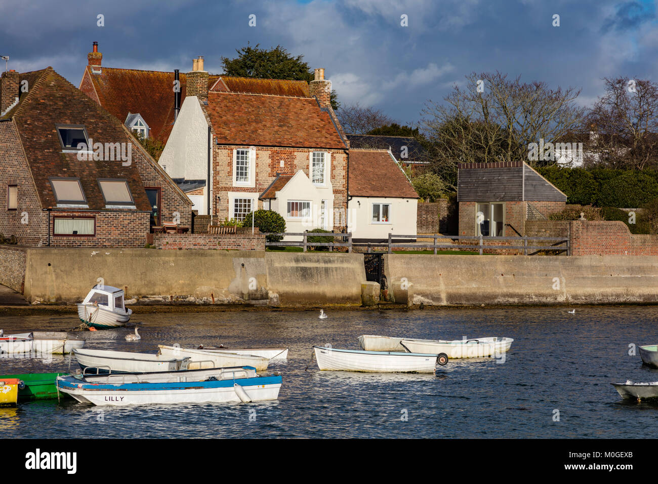 A historic cottage dated 1727 on the waterfront at Emsworth, Hampshire