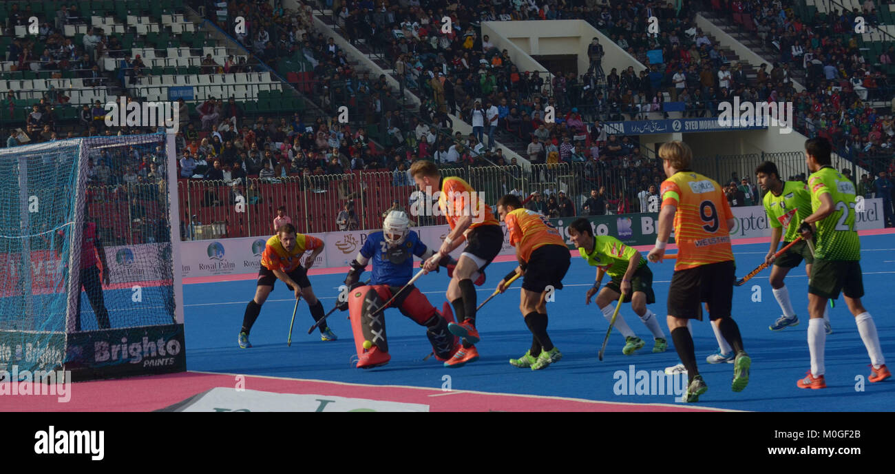 Lahore, Pakistan. 22nd Jan, 2018. A view of second and final match of