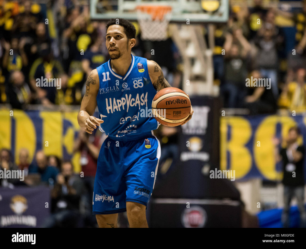 Nic Moore (Happy Casa Brindisi) during the Serie A an Basketball Match.  FIat Torino Auxilium vs