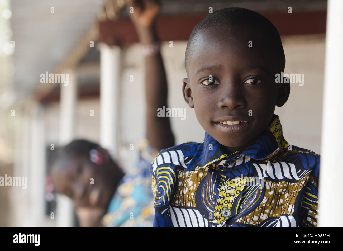 African child smiling hi-res stock photography and images - Alamy