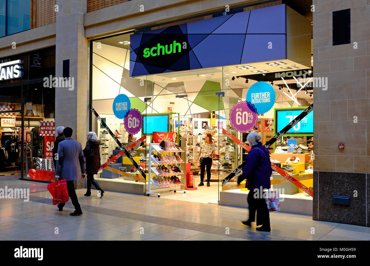 schuh footwear store, grand arcade, cambridge, england Stock Photo