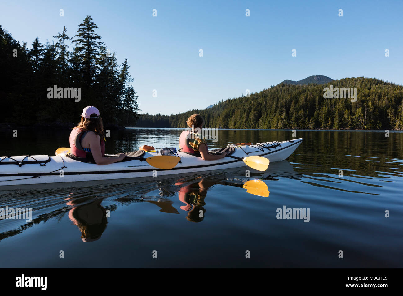 Kayaking in Clayoquot Sound, Vancouver Island; Tofino, British Columbia