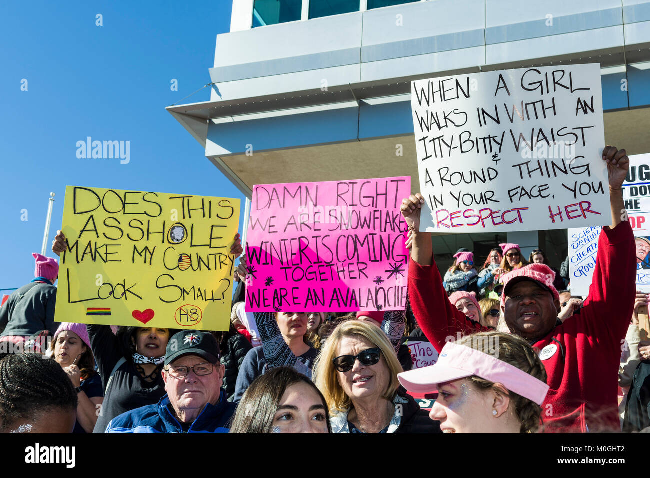 Las Vegas, NV, USA. 21st Jan, 2018. Atmosphere at the Women's March “Power to the Polls” rally in LAs Vegas, Nevada on January 21, 2018. Credit: Damairs Carter/Media Punch/Alamy Live News Stock Photo