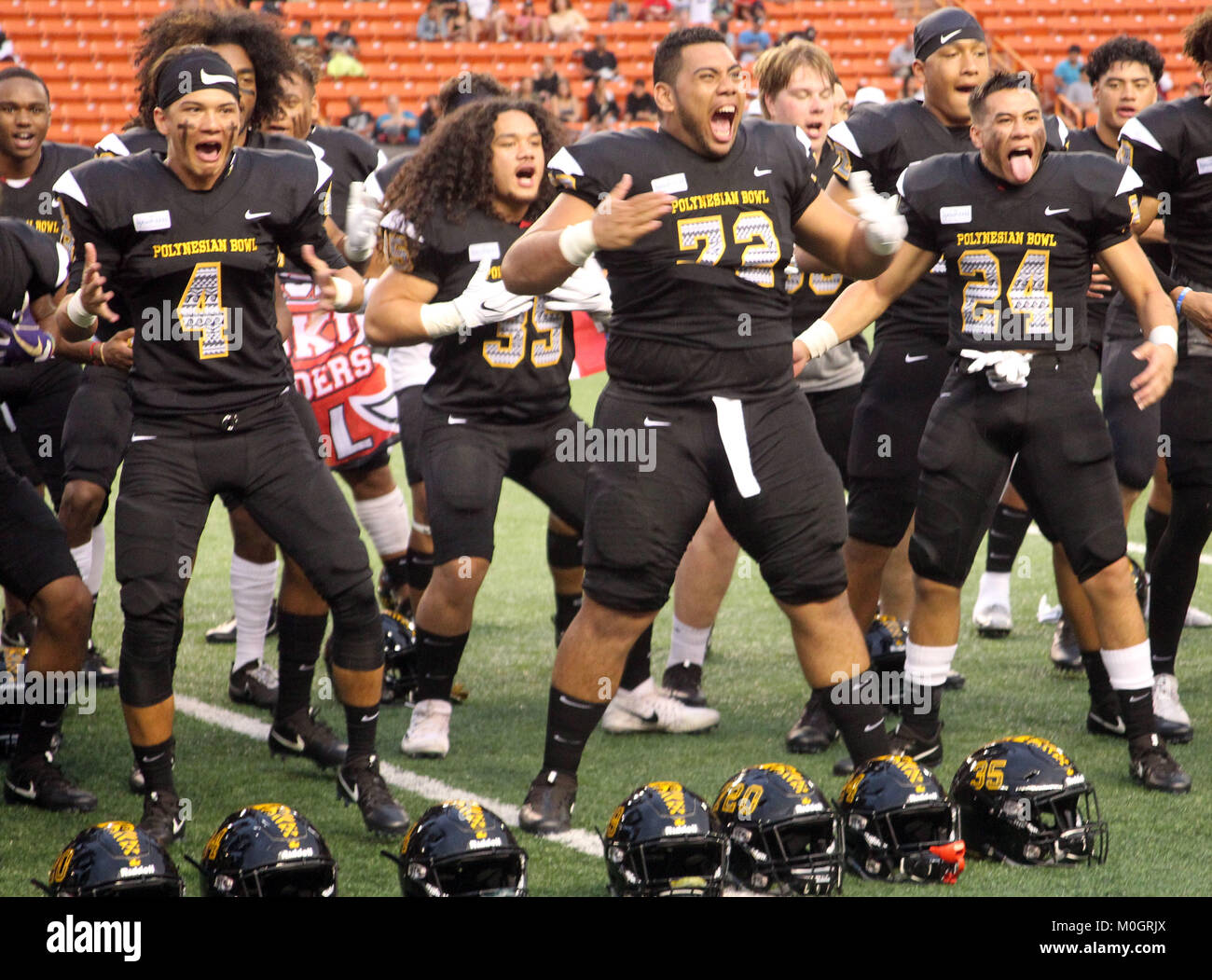January 20, 2018 Team Makai quarterback Austin Ewing 4 (Konawaena HS