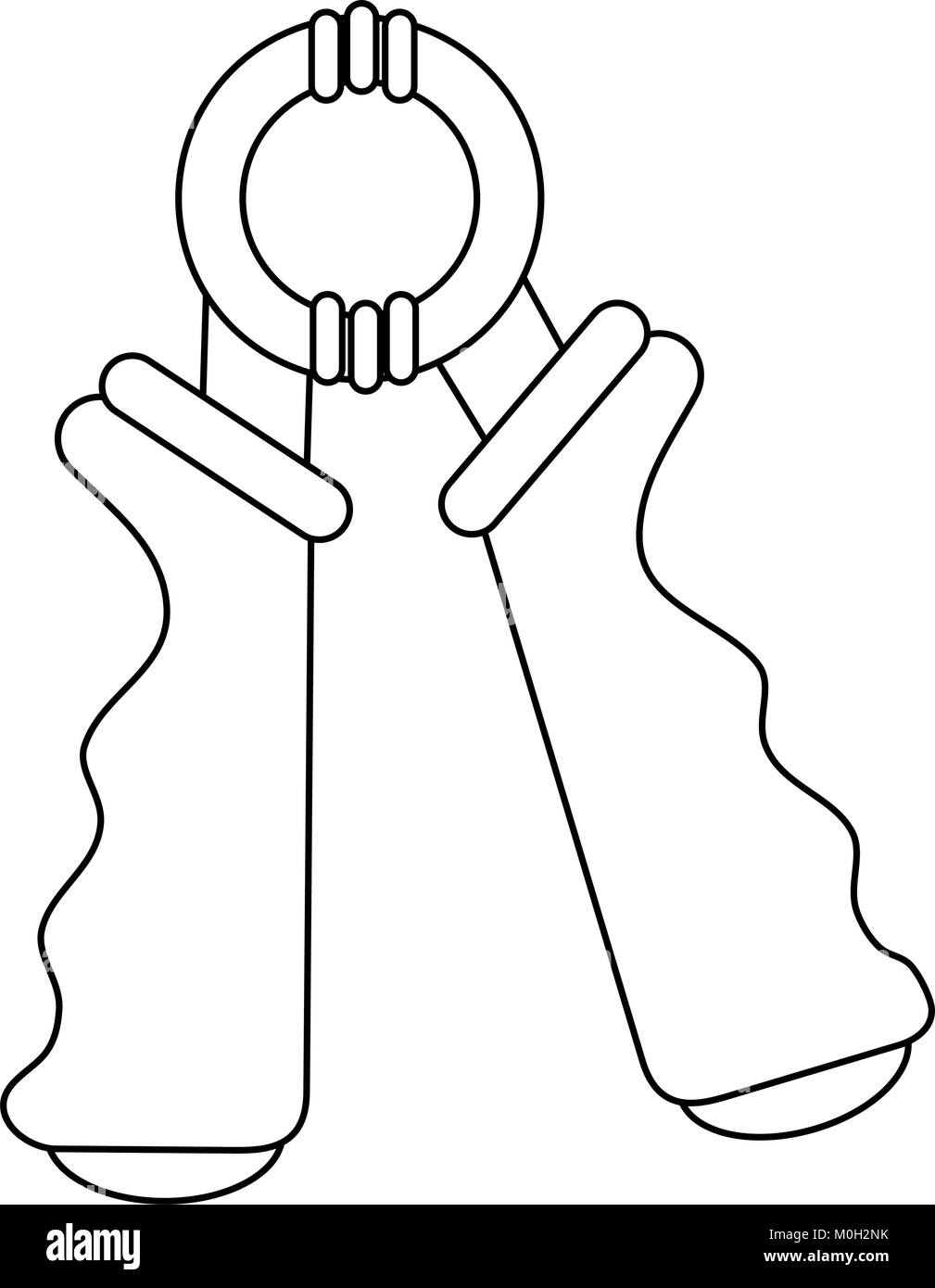 Exercise hand grip Black and White Stock Photos & Images Alamy